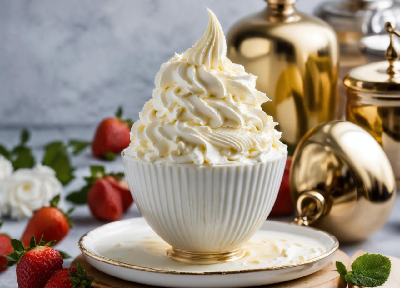 O chantilly surgiu na França do século 17, atribuído ao chef François Vatel, que servia banquetes no Castelo de Chantilly. O creme de leite fresco era batido manualmente até ganhar leveza e elegância, encantando a aristocracia. Essa inovação transformou um ingrediente simples em símbolo da alta gastronomia francesa. Até hoje, sua origem aristocrática é lembrada como marco cultural e culinário, reforçando a ligação entre tradição e sofisticação.

