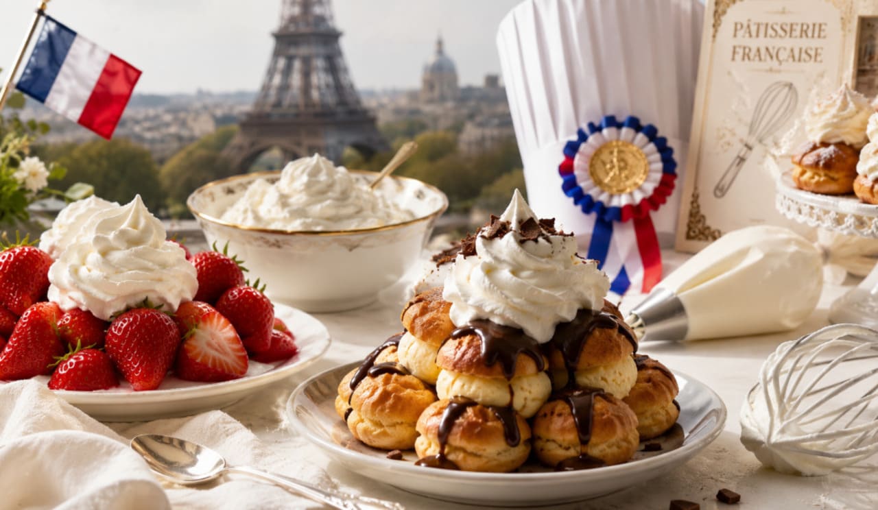 Na França, o chantilly é símbolo de elegância e tradição, presente em sobremesas clássicas como morangos frescos e profiteroles. Sua fama se espalhou pelo mundo, tornando-se ingrediente indispensável em festas e celebrações. Hoje, aparece em festivais gastronômicos e até em competições de confeitaria, reforçando seu papel cultural e social.