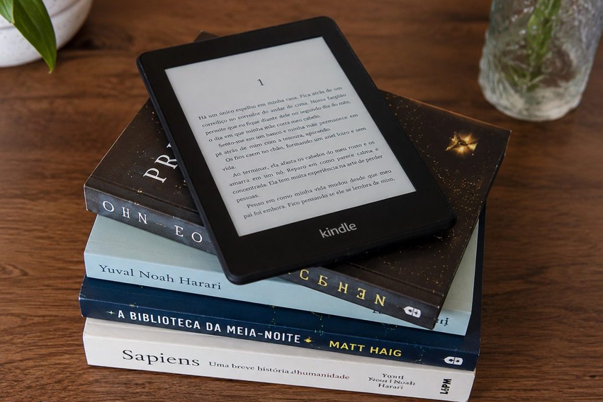 Kindle, livros - Imagem gerada por IA