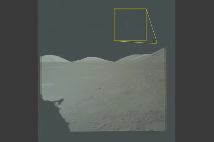 O piloto Alan Bean afirmou ter observado flashes e partículas aparentemente 