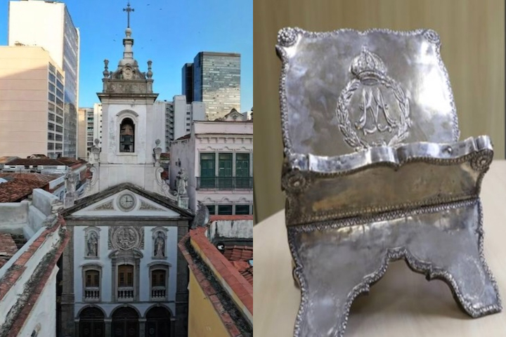 Devolução de arte sacra à Igreja de Nossa Senhora da Lapa dos Mercadores - Montagem/Divulgação