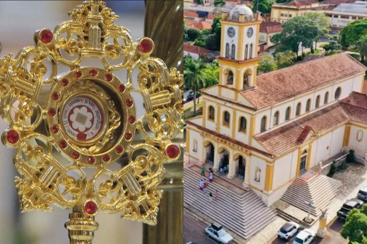 Igreja do interior de SP será guardiã de relíquia de primeiro grau de São João Paulo II - Montagem/Reprodução/Instagram/Divulgação