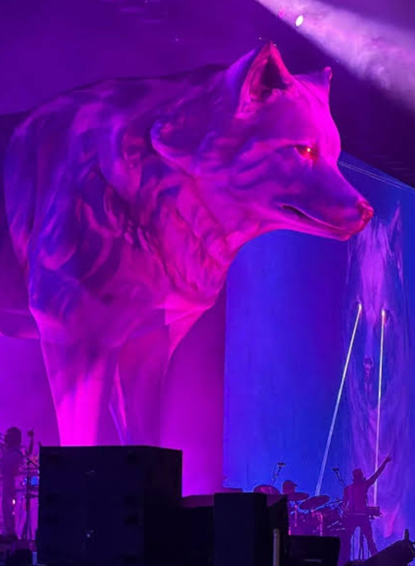 Um dos momentos marcantes do show de Shakira no Rio de Janeiro, em 2 de maio de 2026, foi quando a cantora destacou o apelido de “loba”, que a acompanha há anos. Com uma imagem de loba gigante no palco, a colombiana imitou uivos e a plateia acompanhou, fazendo o mesmo. Shakira exibiu num painel os 10 mandamentos da Loba. E o público vibrou. -  (crédito: reprodução de video redes sociais)