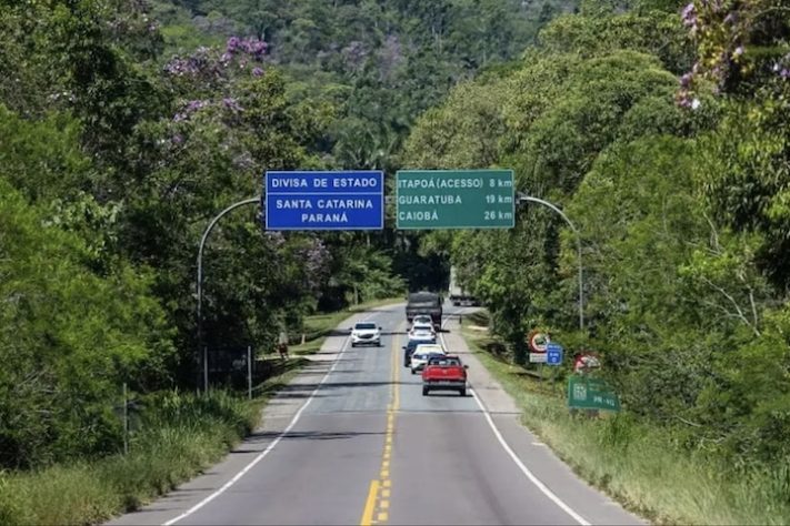 Trecho da PR-412 - Divulgação/Secom GOVSC