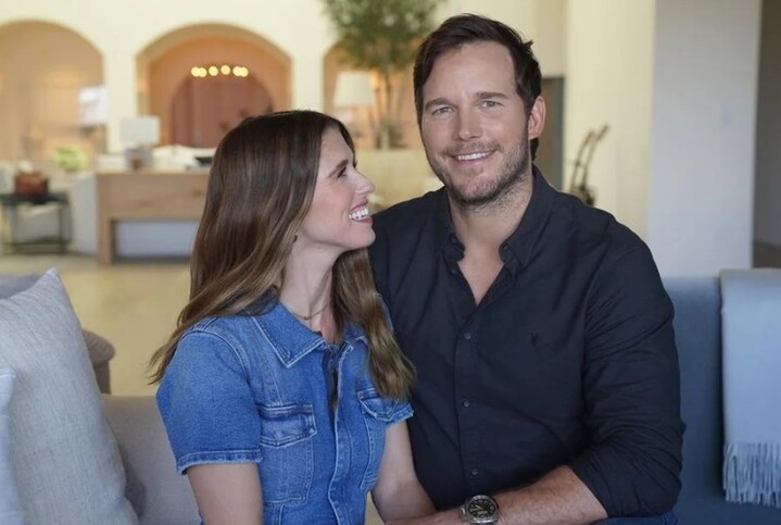 O ator Chris Pratt com a esposa Katherine Schwarzenegger - Reprodução/Instagram