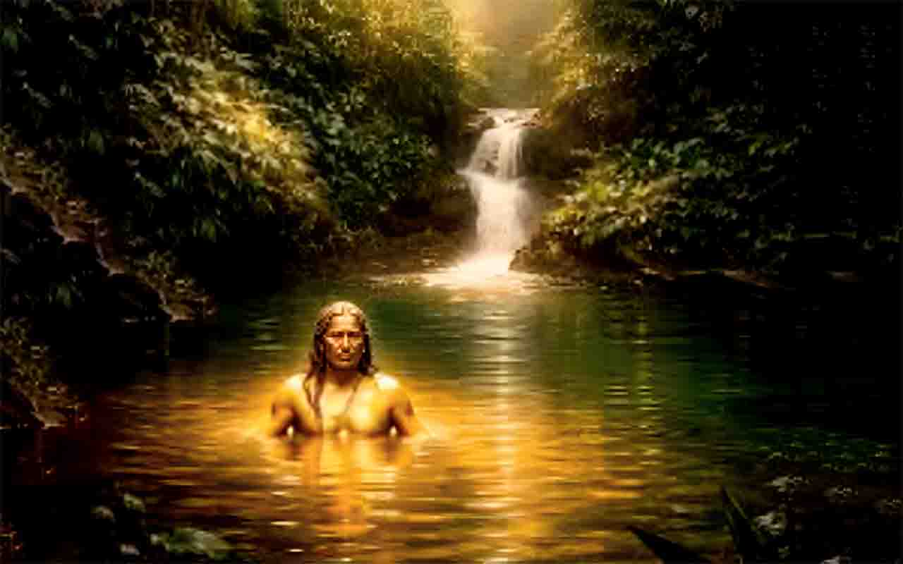 A origem do mito está ligada aos povos Muisca, que habitavam a região do atual território colombiano. Em eventos religiosos, o cacique era coberto de pó de ouro e mergulhava em lagos sagrados, oferecendo riquezas aos deuses como forma de devoção. Esse ritual foi interpretado pelos conquistadores espanhóis como prova da existência de uma cidade inteira feita de ouro, desencadeando expedições que buscavam confirmar a lenda. Relatos arqueológicos modernos identificam vestígios desses rituais em lag