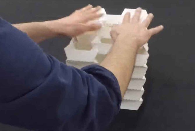 Origami e engenharia: estudante cria estrutura capaz de resistir a cargas extraordinárias