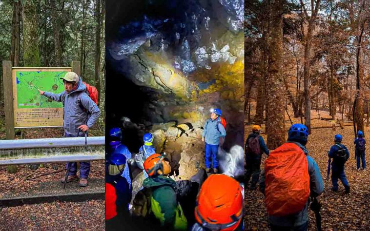 O local atrai caminhantes, fotógrafos, pesquisadores e admiradores da natureza - Floresta Aokigahara, situada na base noroeste do monte Fuji, no Japão - Reprodução do Instagram @adispensa