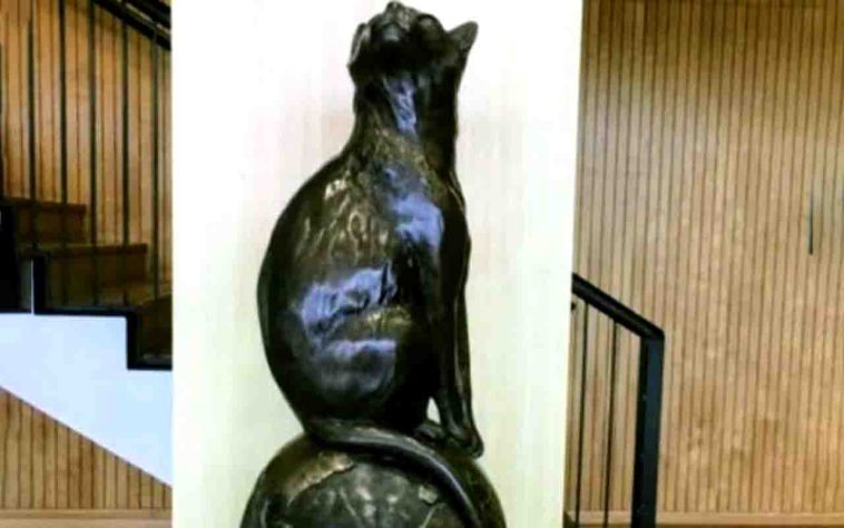 Estátua da gata Félicette - Divulgação/ISU