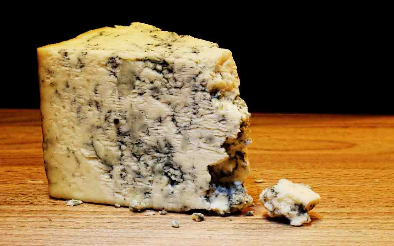 Roquefort – Feito com leite de ovelha e maturado em cavernas, o roquefort é um queijo azul com sabor forte, salgado e picante criadona França. É um dos mais antigos e prestigiados do país.
