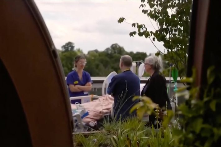 King's College Hospital, em Londres, inaugura jardim no terraço para receber pacientes de unidade de terapia intensiva – Reprodução/TV Globo