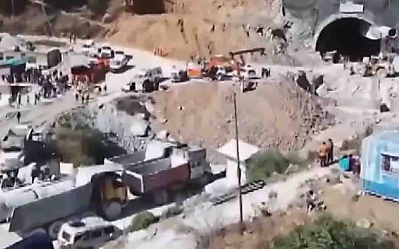 Policiais também se posicionaram do lado de fora da construção na manhã do dia 23/11. Após dias de avanço lento, os engenheiros conseguiram acelerar o processo devido ao uso de uma máquina de perfuração potente.