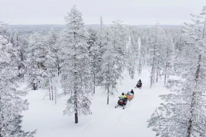 Retiro de ultraluxo na Lapônia finlandesa tem lista de espera e só seis hóspedes por vez – Reprodução/Octola Private Wilderness