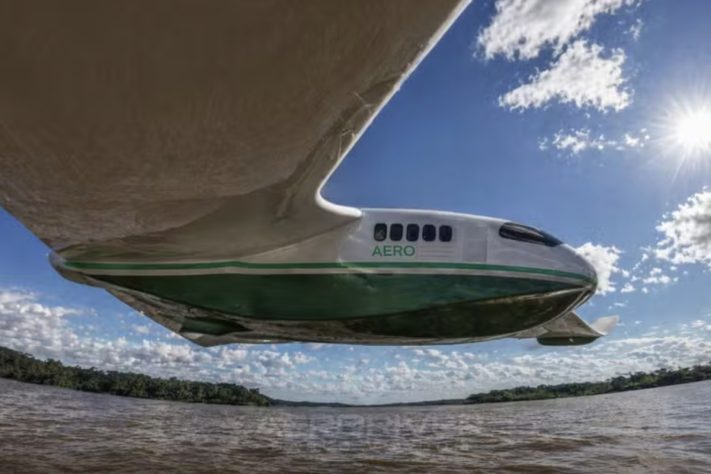 Startup brasileira desenvolve o Volitan, barco voador – Divulgação/Aeroriver