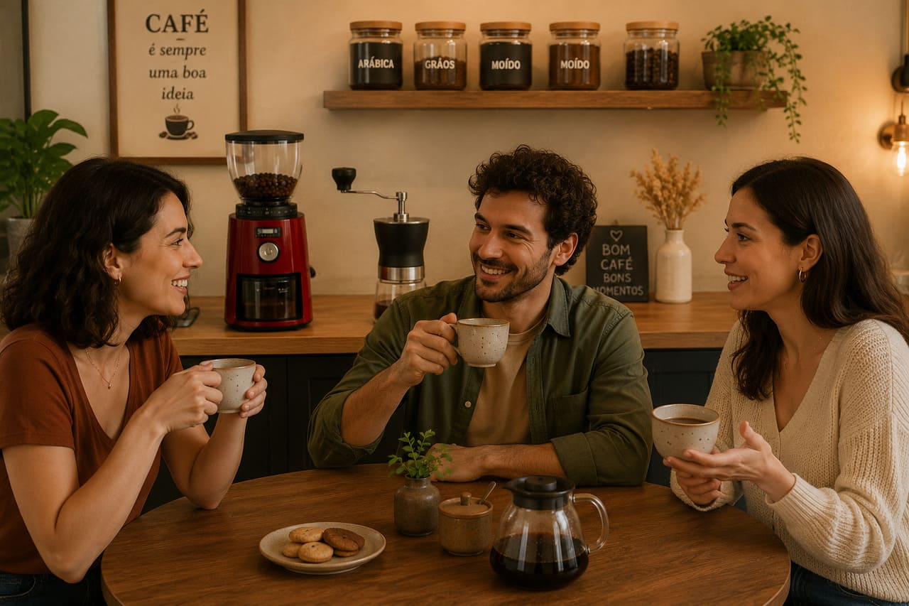 Experimentar diferentes tipos de moagem do grão também pode ajudar a descobrir novas características do café e encontrar o preparo que mais combina com cada paladar. Uma experiência pessoal.  