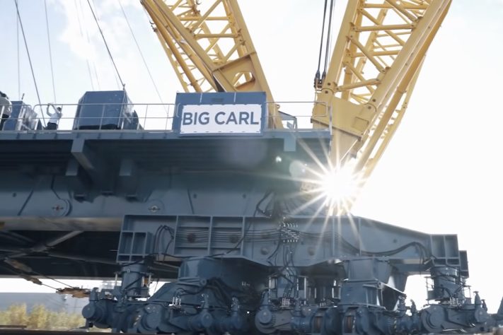 Big Carl, maior guindaste do mundo – Reprodução/EDF Energy