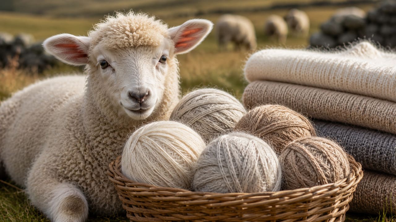 Lambswool
O termo lambswool refere-se à lã obtida na primeira tosquia de um cordeiro jovem. Por isso, costuma apresentar fibras mais macias e delicadas do que as encontradas em animais adultos.