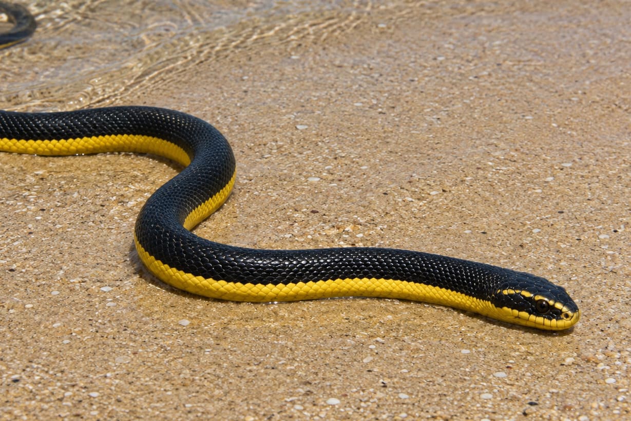 Embora tóxicas e altamente venenosas, as picadas são raras e geralmente ocorrem quando a cobra se sente ameaçada ou presa, como em redes de pesca. 