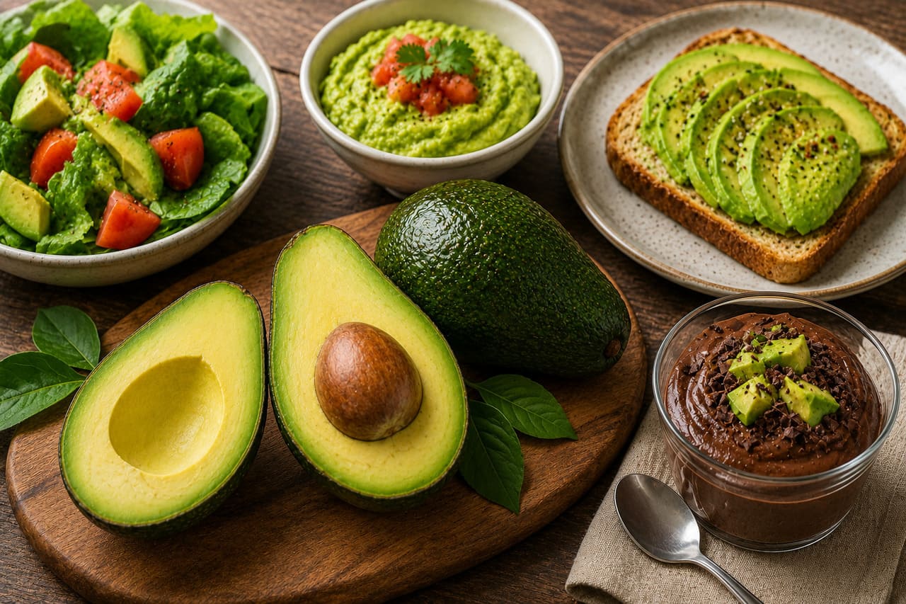 O abacate é outro destaque entre os alimentos low carb. Rico em gorduras saudáveis e fibras, ele ajuda a prolongar a saciedade e pode ser consumido tanto em preparações salgadas quanto em receitas doces sem adição excessiva de açúcar.