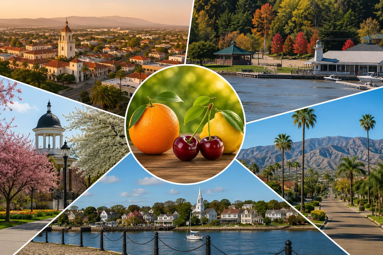 Algumas cidades ao redor do mundo carregam em seus nomes o sabor e a vitalidade das frutas, refletindo tradições, paisagens naturais e até histórias curiosas que moldaram sua identidade. Muitos dos nomes foram inspirados por colheitas abundantes, pela importância econômica das frutas ou por associações culturais que atravessaram gerações. 
 -  (crédito: imagem gerada por i.a )
