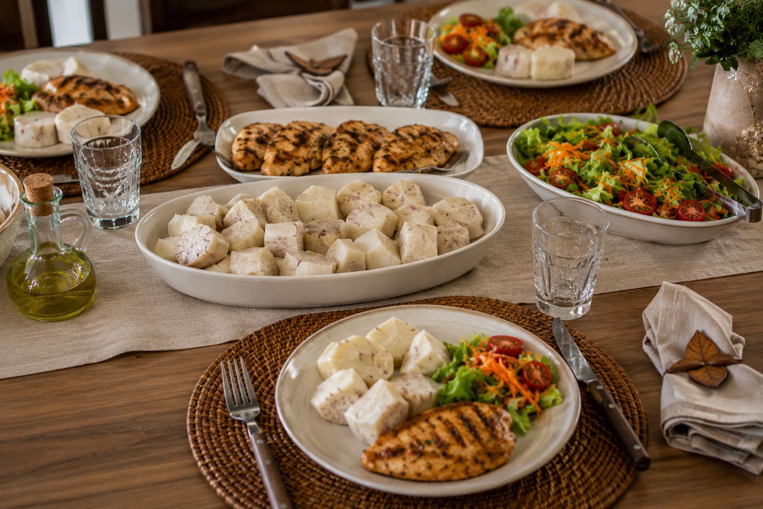 O cozimento elimina esses compostos, tornando o alimento seguro para ingestão. Além disso, como qualquer fonte de carboidrato, o consumo deve ser equilibrado dentro de uma dieta variada. Em um cenário em que cresce o interesse por alimentos naturais e nutritivos, o inhame se firma como uma opção acessível, funcional e culturalmente rica. 

