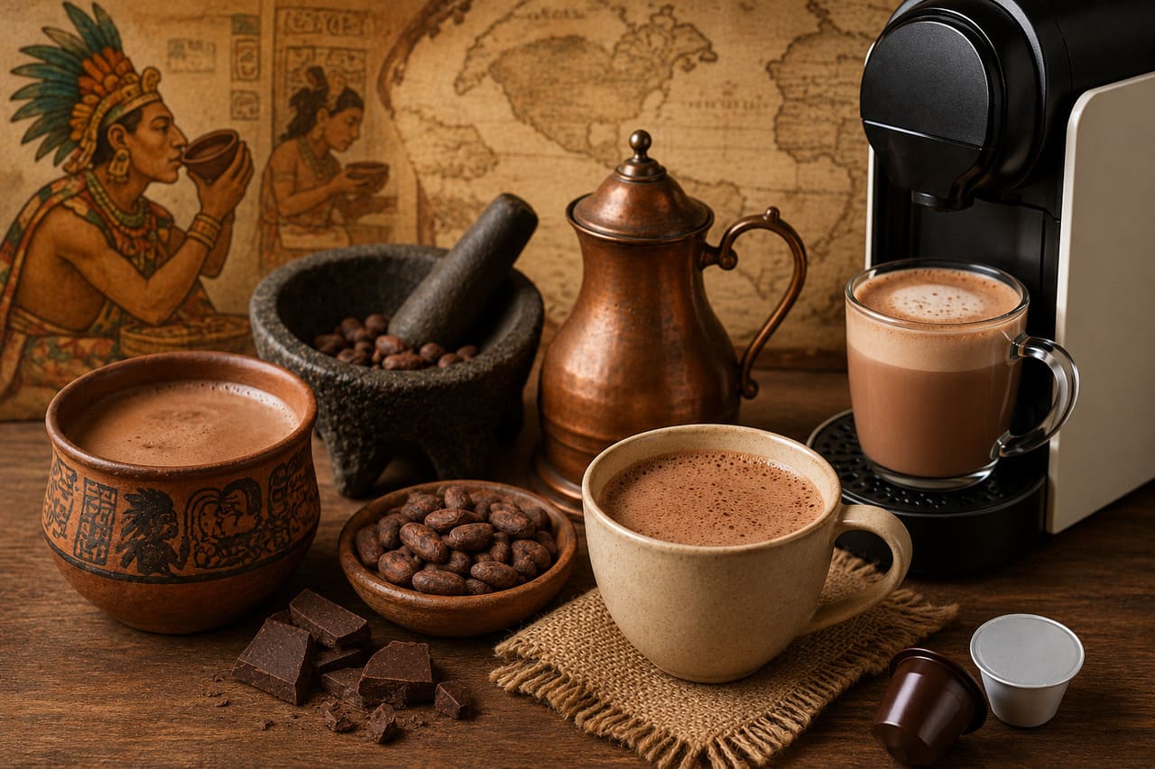 Com o passar do tempo, surgiram versões caseiras que reproduzem características semelhantes. Receitas com leite quente, chocolate em pó, cacau e leite vaporizado permitem obter uma bebida parecida sem a necessidade de equipamentos específicos, ampliando sua popularidade.