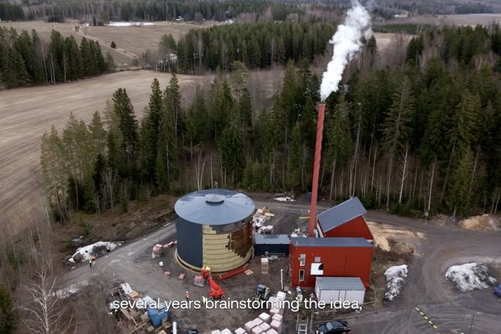 Novo sistema armazena energia em forma de calor ao aquecer areia a centenas de graus celsius – Divulgação/Polar Night Energy