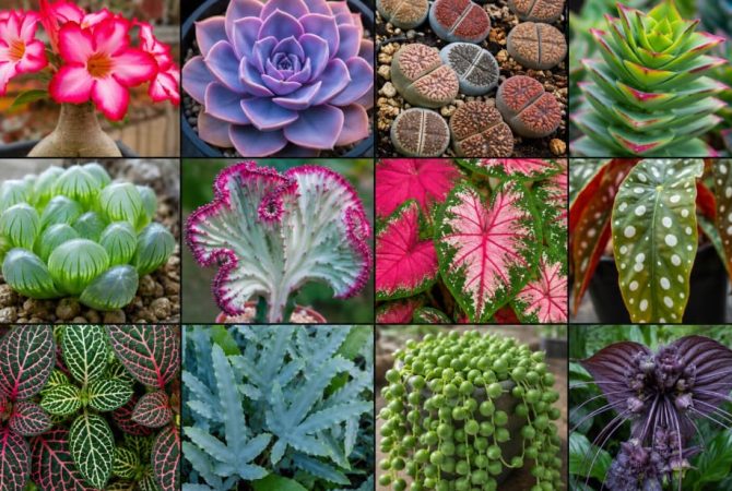 Plantas que parecem artificiais e causam surpresa