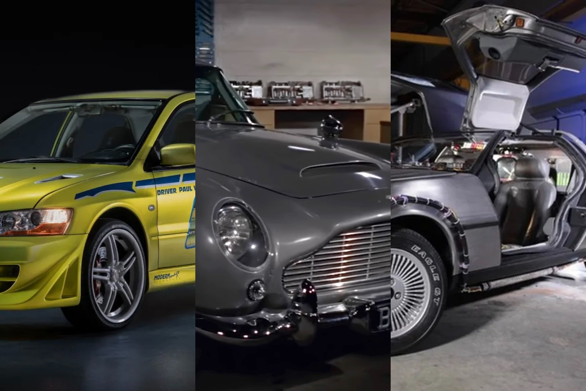 Carros icônicos do cinema valem milhões na vida real – Montagem/Divulgação/Reprodução