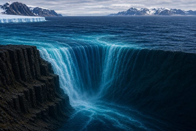 Maior cachoeira do mundo não está em terra firme, mas no fundo do oceano; saiba onde