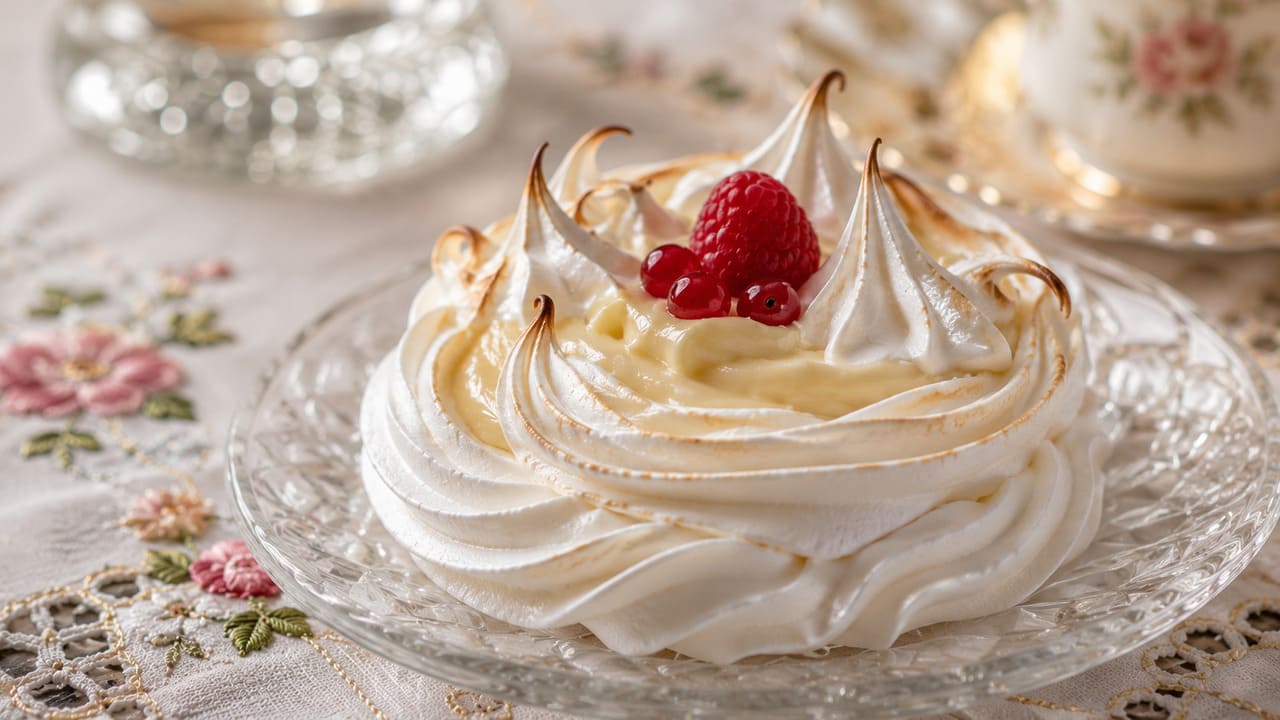 Além do sabor delicado, o merengue chama atenção pela aparência. Quando utilizado na decoração, permite criar formas, picos e acabamentos que valorizam visualmente bolos, tortas e doces servidos em ocasiões especiais.