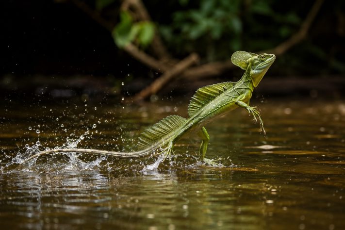 Tamanquaré amazônico (Plica plica) - Imagem gerada por IA