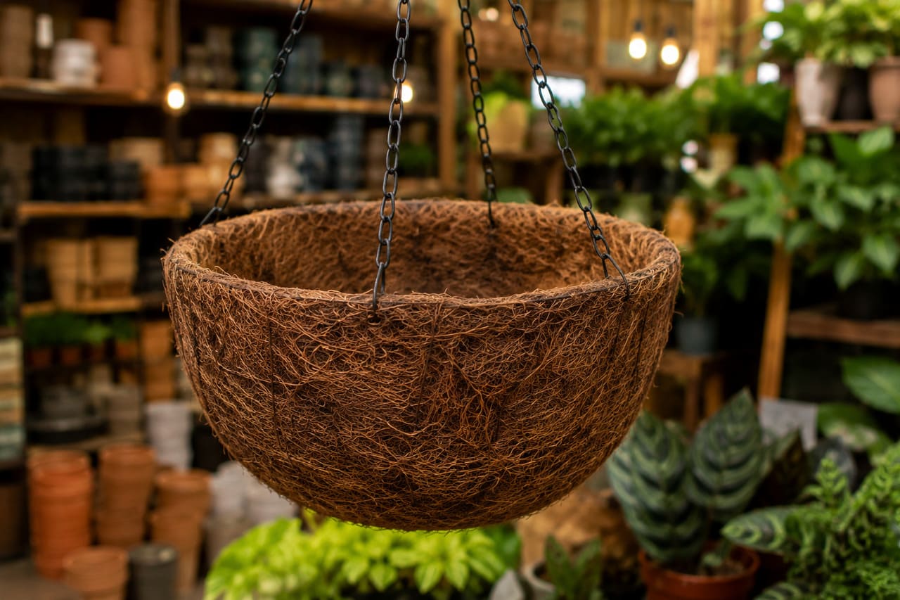 Sua estrutura atuamente é formada por um emaranhado natural de raízes e fibras vegetais, criando uma superfície porosa capaz de reter água e nutrientes ao mesmo tempo em que permite boa circulação de ar nas raízes. Essa combinação ajuda as plantas a se desenvolverem com mais facilidade, especialmente espécies que apreciam ambientes úmidos e bem drenados.