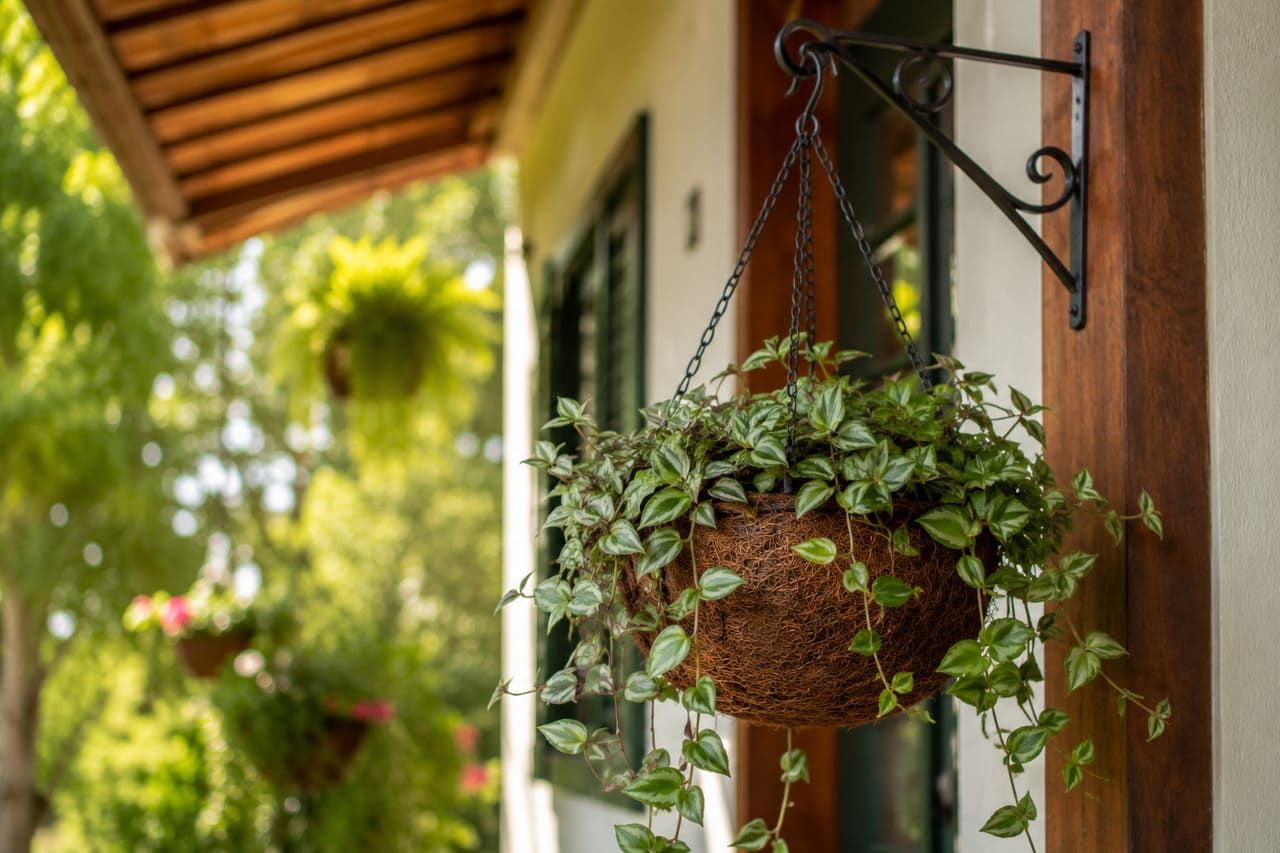 As plantas que costumam ficar mais bonitas nesse tipo de vaso são samambaias, avencas, orquídeas, bromélias, chifres-de-veado e algumas espécies pendentes. Como as raízes conseguem se fixar facilmente nas fibras, essas plantas costumam apresentar crescimento vigoroso e aspecto bastante natural.