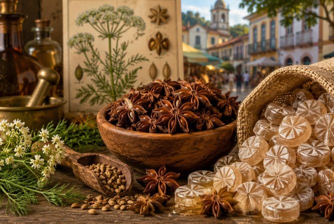 Aromas e afetos: o que é o anis, planta aromática por trás do doce clássico