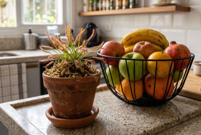 Drosera: a planta carnívora que pode ajudar a combater insetos na cozinha