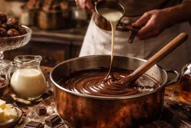 Ganache pode transformar qualquer sobremesa