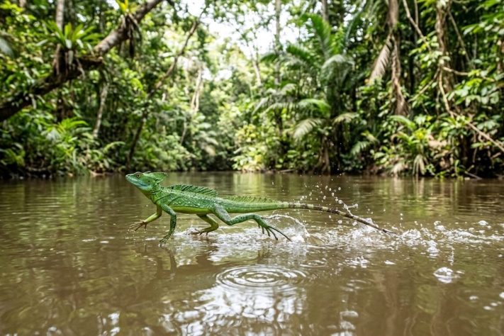 Tamanquaré amazônico (Plica plica) - Imagem gerada por IA