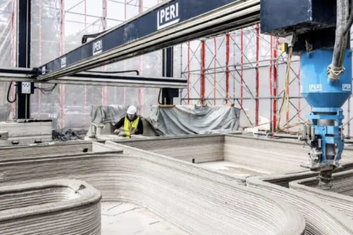 Impressora 3D capaz de imprimir casas de 120 m² em 48 horas chega à América Latina – Divulgação/COBOD