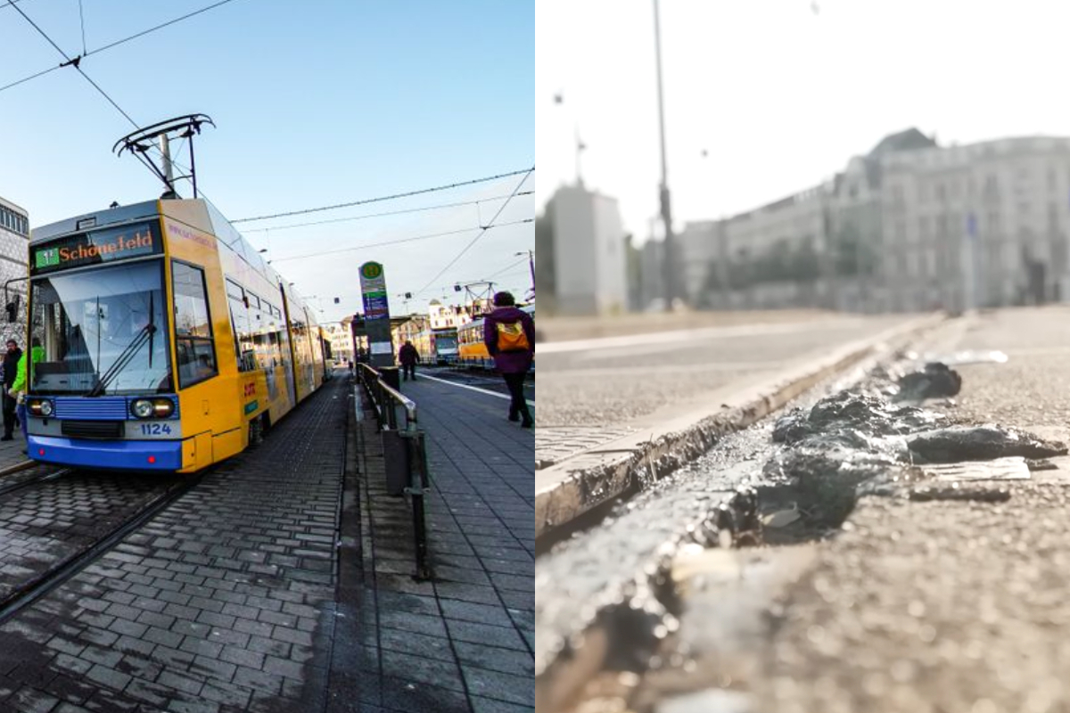 A intensa onda de calor que atinge diversas regiões da Europa causou um problema incomum em Leipzig, no leste da Alemanha. As temperaturas extremas comprometeram a infraestrutura da rede de bondes, obrigando as autoridades a interromper completamente a circulação do transporte na tarde do dia 27 de junho. O sistema é o único meio de locomoção sobre trilhos disponível na cidade. De acordo com a LVB, concessionária responsável pelo transporte local, a mistura de asfalto e concreto usada na vedação -  (crédito: Pexels/Reproduc?a?o/YouTube)