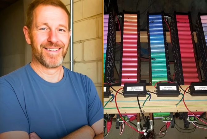 Projeto caseiro reaproveita mais de mil baterias usadas em notebooks para armazenar energia solar