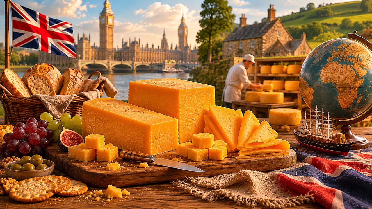 O queijo é símbolo da identidade britânica e motor econômico para produtores locais e internacionais, sustentando comunidades e indústrias. Sua exportação movimenta milhões e reforça a imagem de países como Inglaterra e Estados Unidos como referências gastronômicas. Além do valor econômico, o Cheddar é patrimônio cultural que conecta tradição e consumo popular.