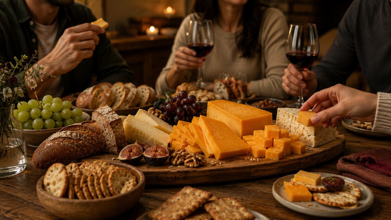 A maturação determina a intensidade de sabor e o aroma característico. Cada etapa é monitorada para garantir qualidade e autenticidade, assegurando que o queijo mantenha sua reputação mundial como produto versátil e de excelência. Sua versatilidade permite harmonizações com cervejas e vinhos, criando experiências gastronômicas diversas. 