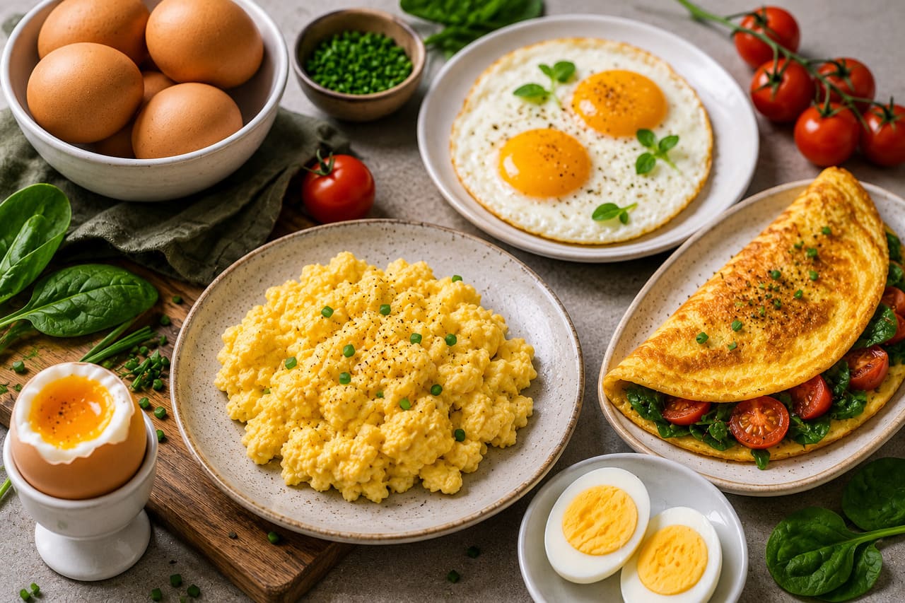 Os ovos estão entre os alimentos mais populares das dietas low carb. Eles contêm proteínas de alta qualidade, promovem sensação de saciedade e podem ser preparados de diversas formas, tornando-se uma opção prática para café da manhã, lanches ou refeições principais.