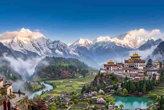 Shangri-La: o paraíso escondido entre montanhas nevadas