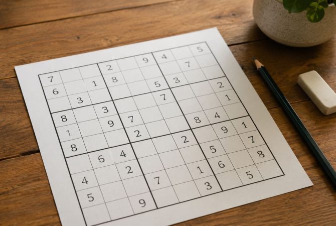 Sudoku: o desafio numérico que mantém o cérebro ativo e o raciocínio afiado