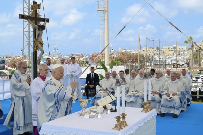 Papa Leão XIV visita a Lampedusa, ilha símbolo da migração, e cobra ações da Europa – Divulgação/@Vatican Media