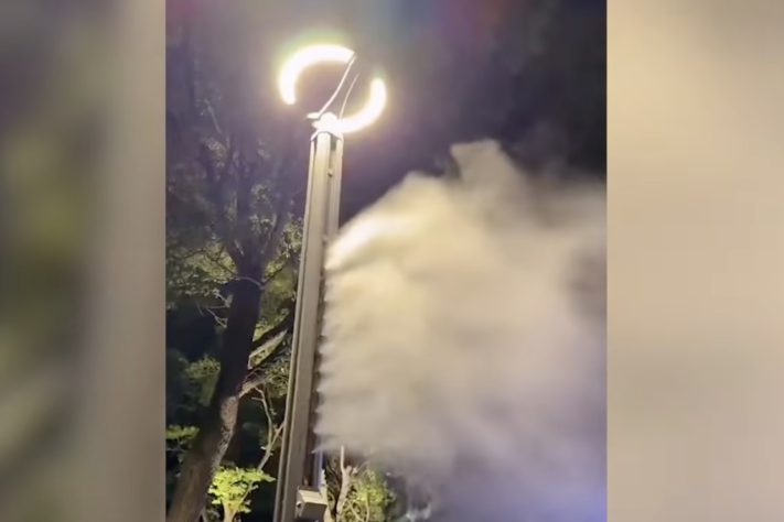 Tecnologia de 'ar-condicionado gigante' no topo de prédios utilizada na China viraliza nas redes – Reprodução