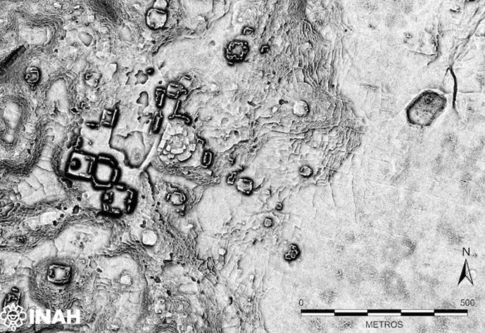 Arqueólogos encontram antiga metrópole maia escondida no meio da selva mexicana – Divulgação/INAH