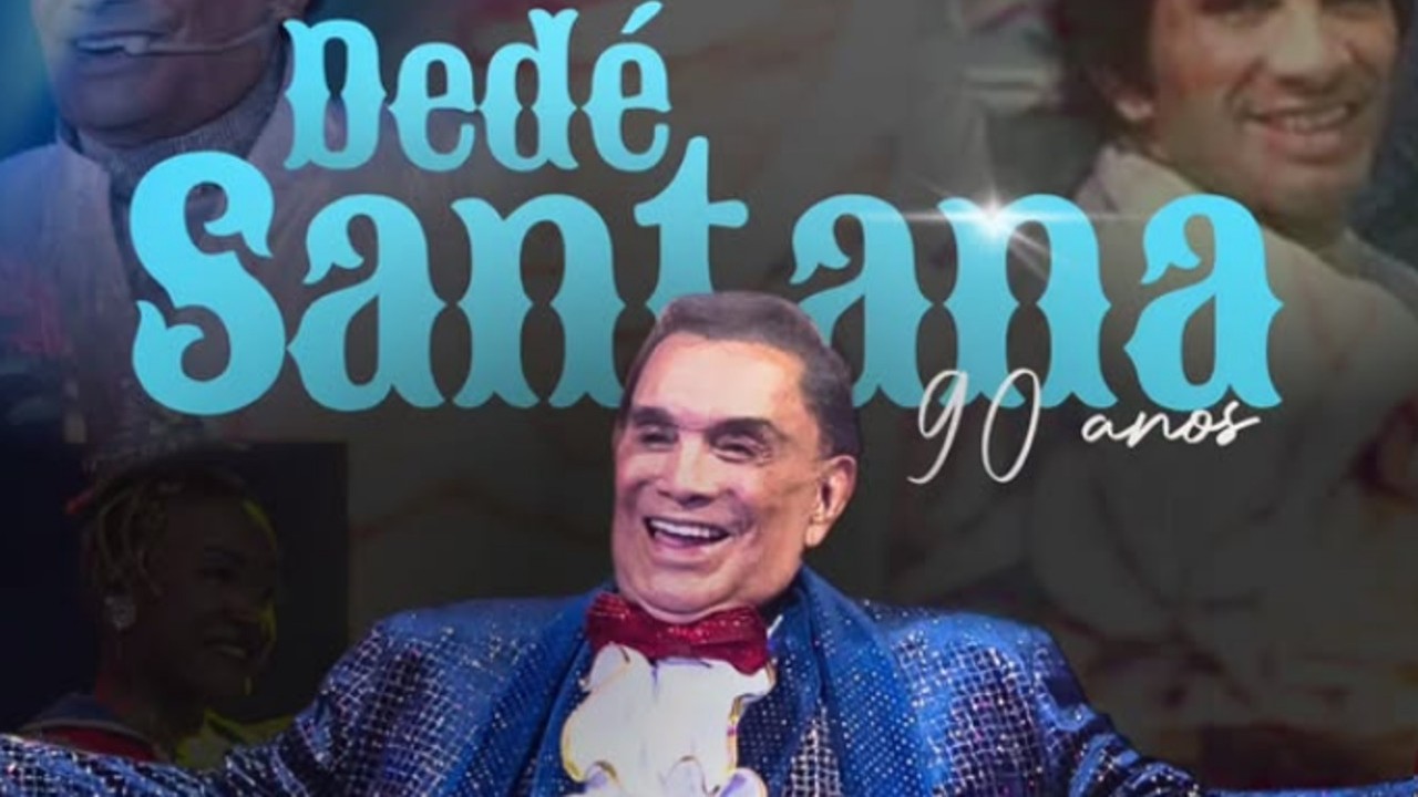O humorista Dedé Santana, que completou 90 anos no dia 29 de abril de 2026, segue celebrando a idade fazendo uma das coisas que mais gosta. No dia 17 de julho de 2026, o artista estreou em São Paulo o espetáculo 'Abracadabra - O Circo Musical', produção do Reder Circus apresentada na Arena Sabesp, instalada no Mooca Plaza Shopping.
 -  (crédito: Reprodução / Instagram )